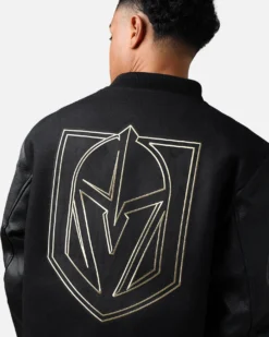 Pro Standard Vegas Golden Knights 'Black & Gold' Varsity Jacket Jet Black 23 Pro Standard Vegas Golden Knights 'Black & Gold' Varsity Jacket Jet Black -Champions Style 02045242 YB339 mens 000120