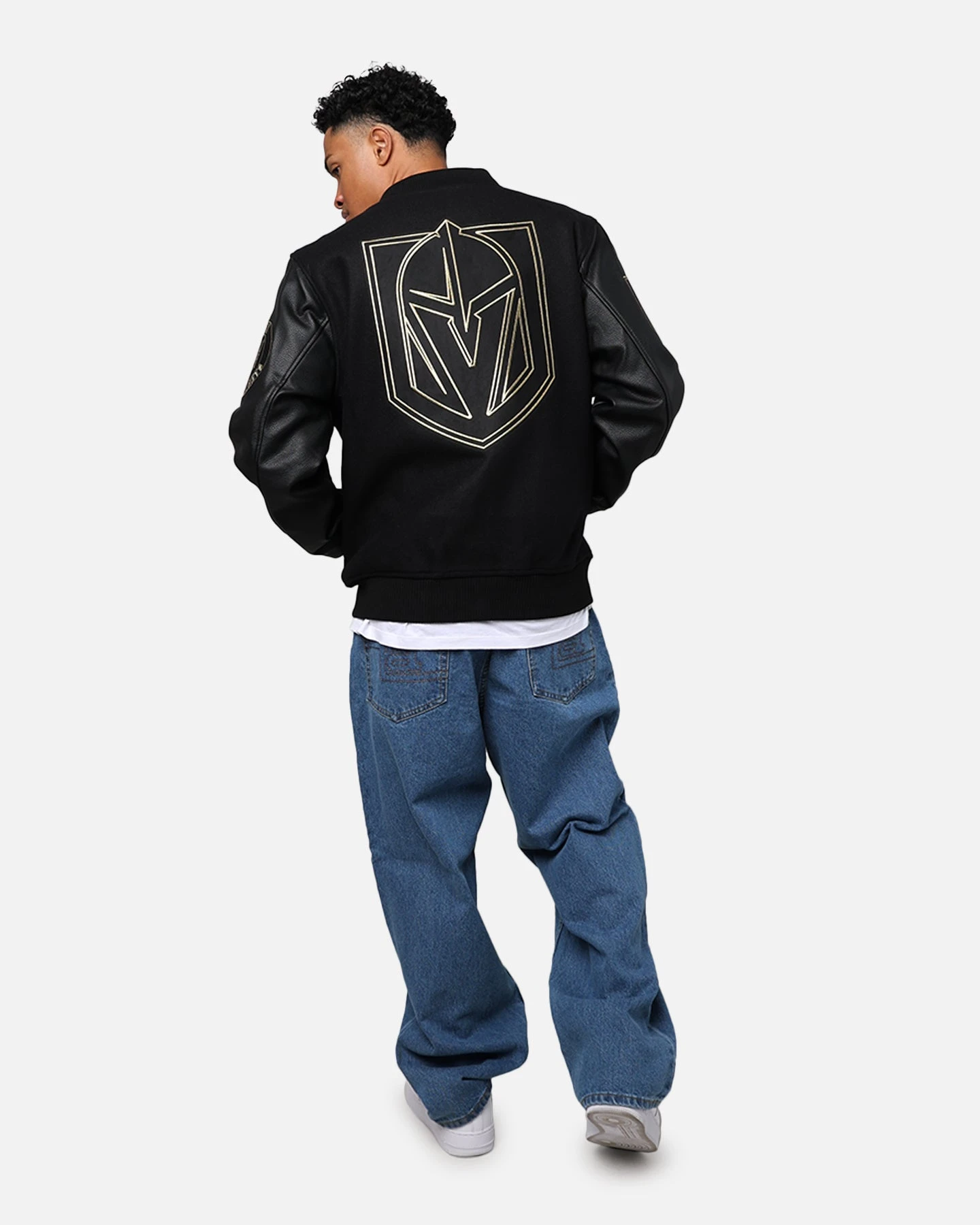 Pro Standard Vegas Golden Knights 'Black & Gold' Varsity Jacket Jet Black 8 Pro Standard Vegas Golden Knights 'Black & Gold' Varsity Jacket Jet Black - Image 8