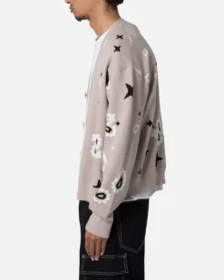 MNML Paisley Cardigan Sweater Taupe 8 MNML Paisley Cardigan Sweater Taupe -Champions Style 02048354 YT800 mens 0030