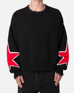 MNML Star Sweater Black