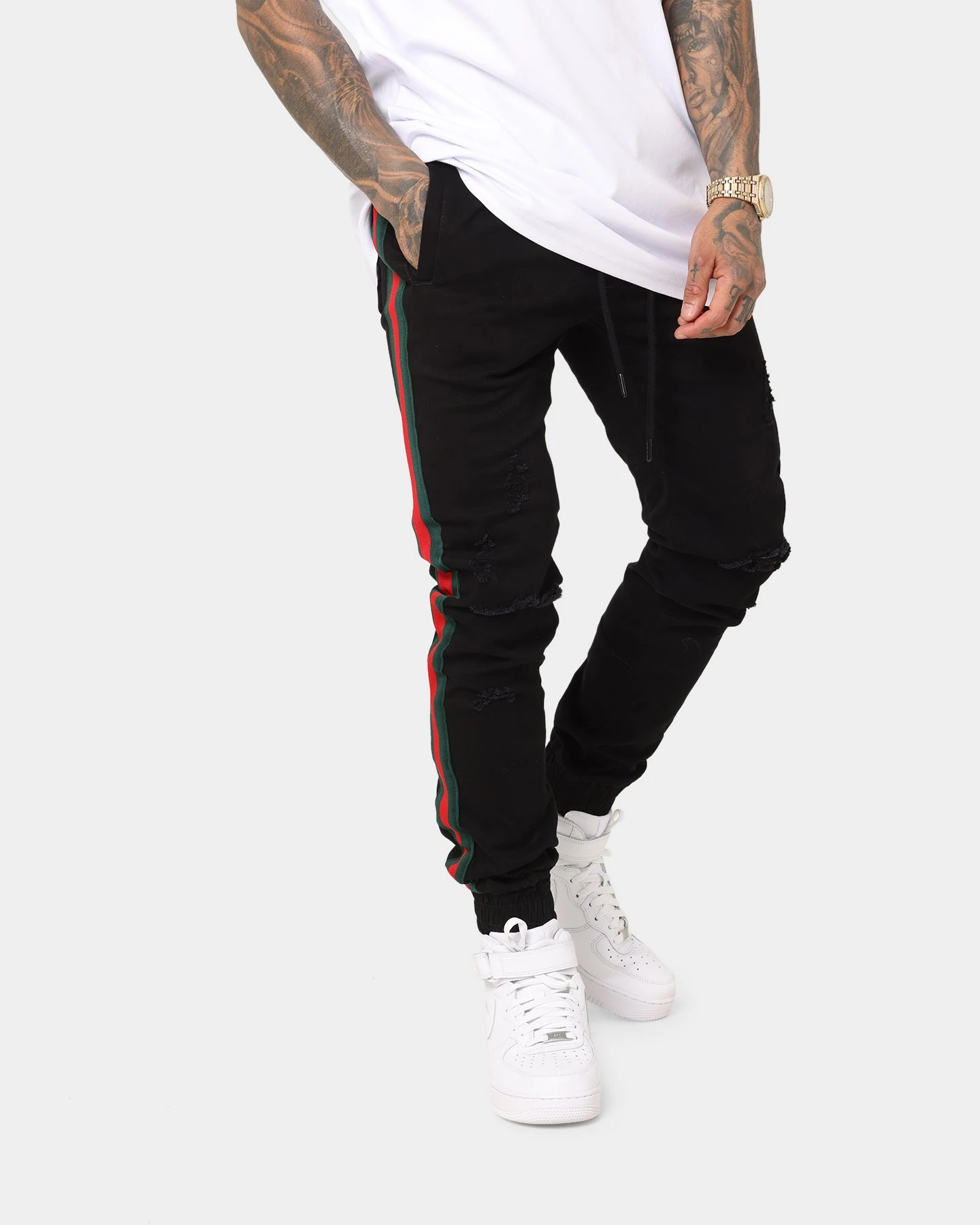 Saint Morta Prestige Joggers Black 2 Saint Morta Prestige Joggers Black - Image 2
