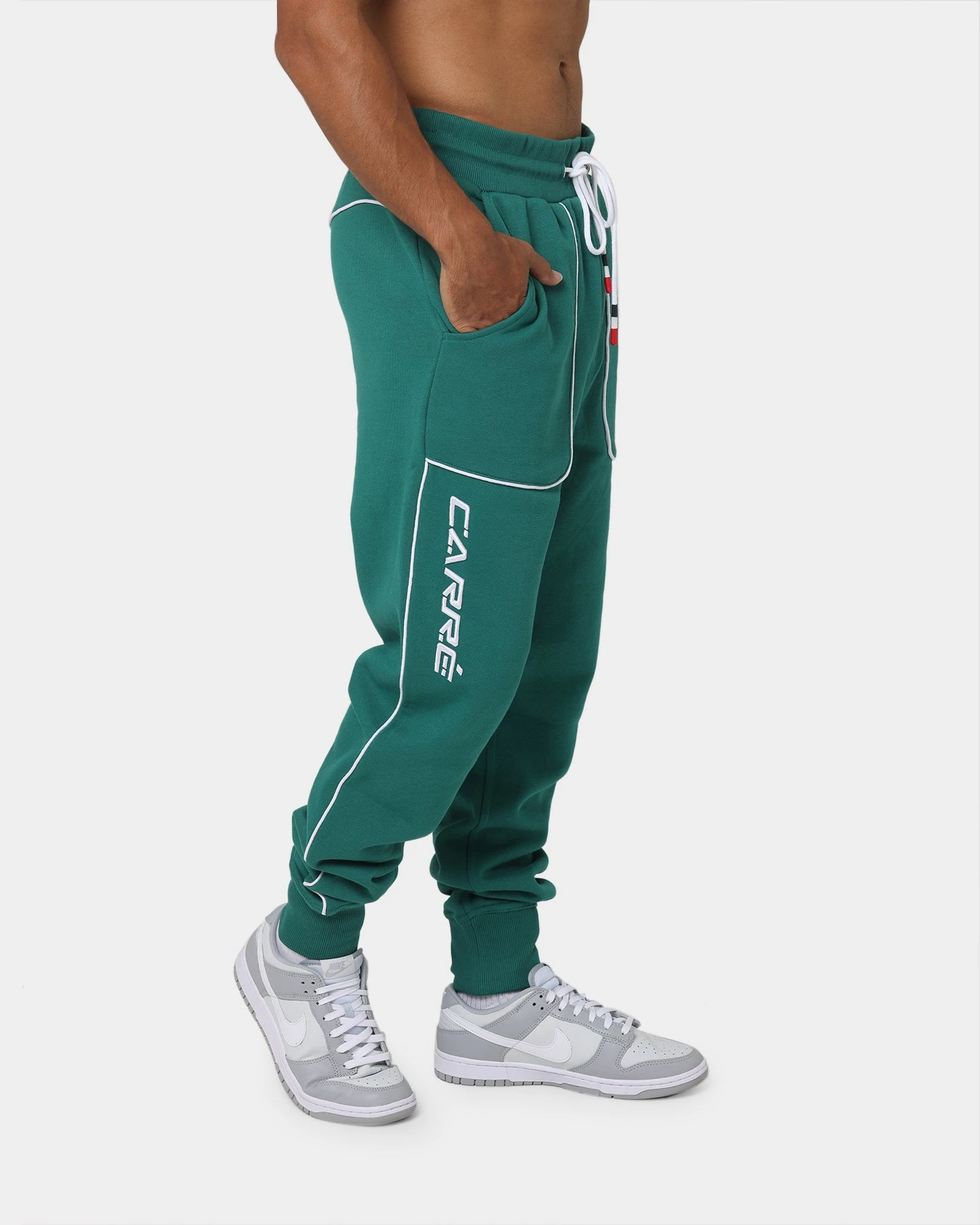 Carré Ange Track Pants Deep Teal 1 Carré Ange Track Pants Deep Teal