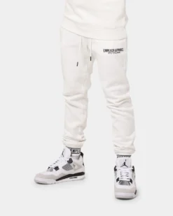 Emperor Apparel Faded Sweat Pants White