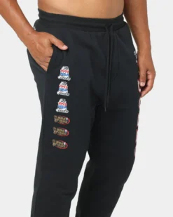 Mitchell & Ness Chicago Bulls Vintage Finals Sweat Pants Faded Black -Champions Style 03007909 YB554 mens 0070