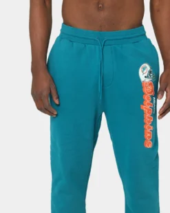 Mitchell & Ness Miami Dolphins Wordmark Sweat Pants Faded Teal -Champions Style 03007911 YF458 mens 0030 42e86492 e078 4bf4 8e97 56e3e2598e14