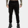 Saint Morta Annex Denim Cargo Joggers Black