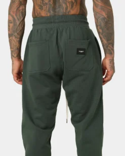 Saint Morta Graves Sweat Pants Dark Green -Champions Style 03008330 YD009 mens 080