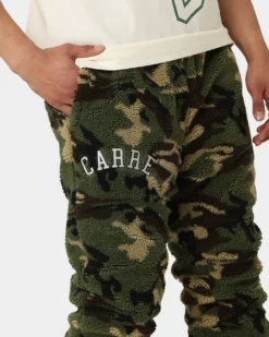 Carre C-Class Polar Fleece Track Pants Woodland Camo -Champions Style 03008436 YC040 mens 030
