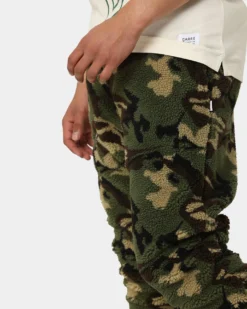 Carre C-Class Polar Fleece Track Pants Woodland Camo -Champions Style 03008436 YC040 mens 040