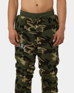 Carre C-Class Polar Fleece Track Pants Woodland Camo -Champions Style 03008436 YC040 mens 070