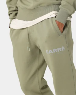Carre Premium Motion Sweat Pants Army Green -Champions Style 03008517 YA400 mens 0040