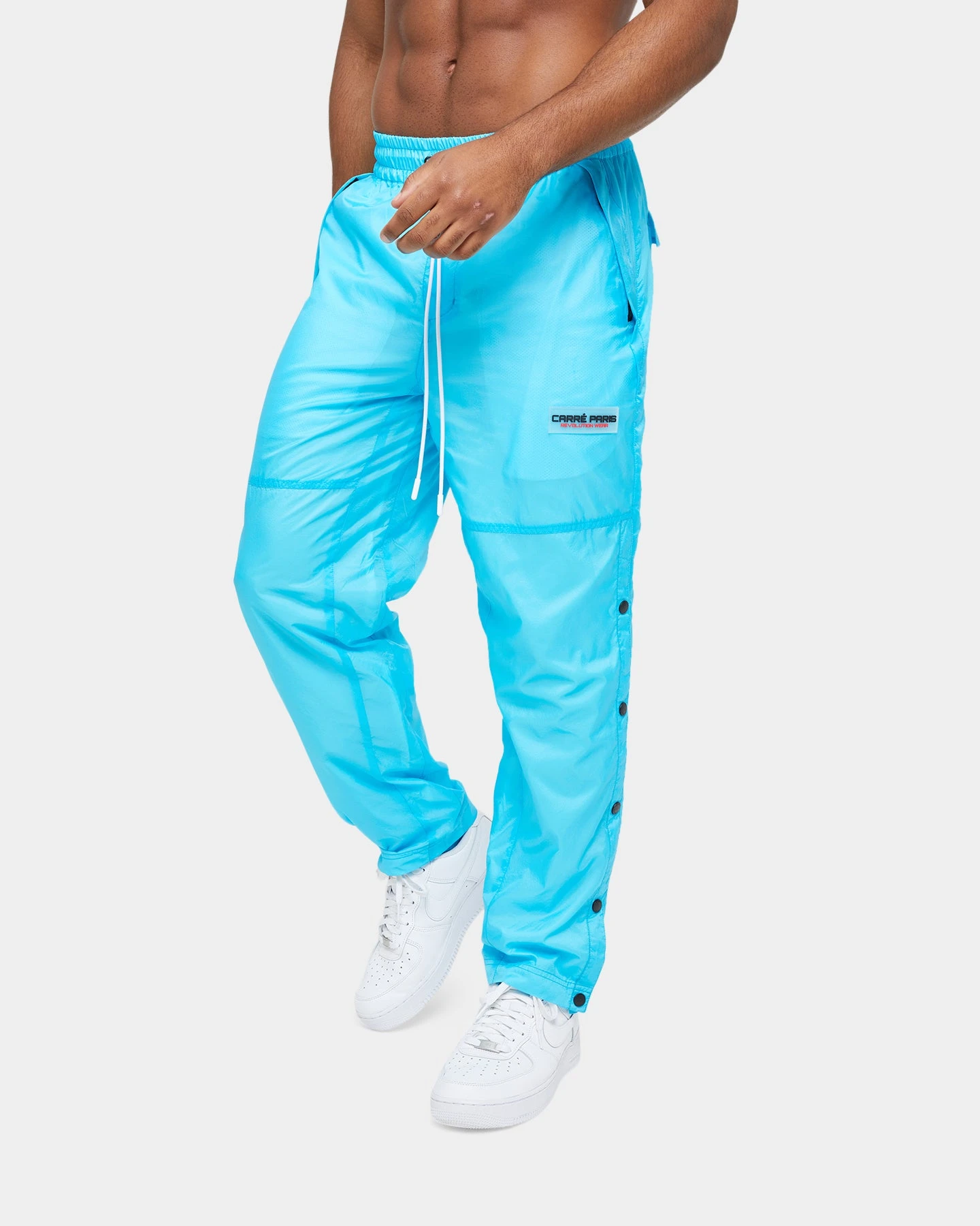 Carré Revolution Wear Snap Trackpants Baby Blue 1 Carré Revolution Wear Snap Trackpants Baby Blue