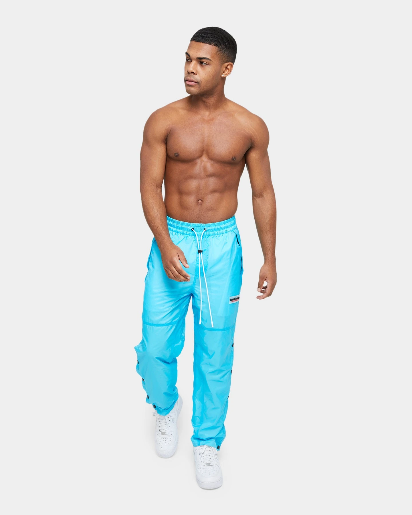 Carré Revolution Wear Snap Trackpants Baby Blue 2 Carré Revolution Wear Snap Trackpants Baby Blue - Image 2