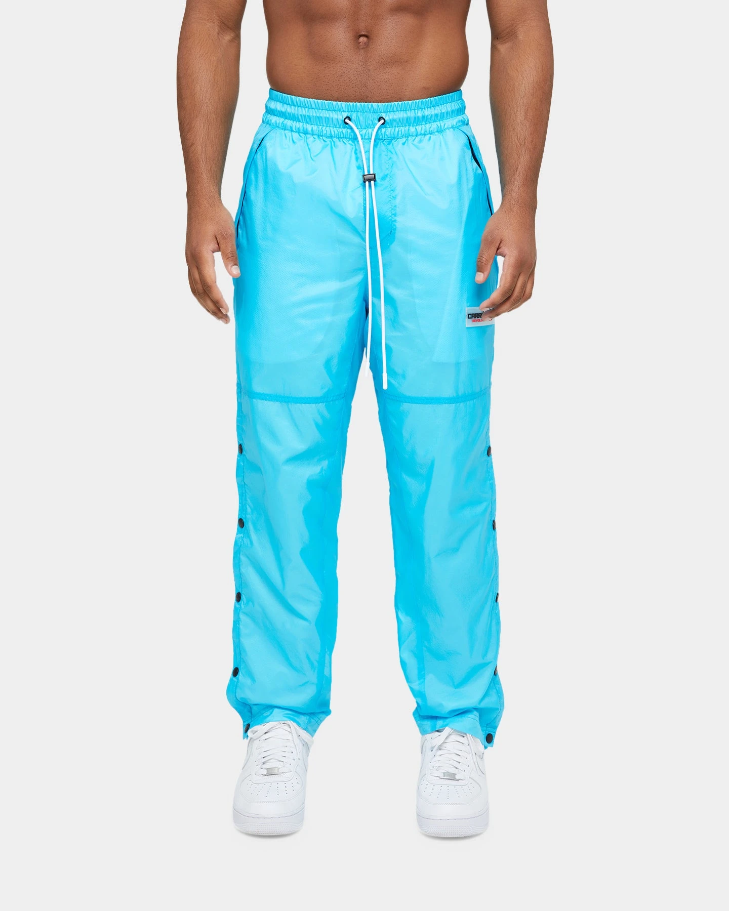 Carré Revolution Wear Snap Trackpants Baby Blue 3 Carré Revolution Wear Snap Trackpants Baby Blue - Image 3