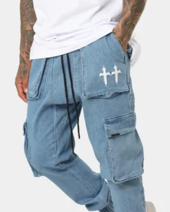 Saint Morta Day Of The Dead Joggers Light Blue 12 Saint Morta Day Of The Dead Joggers Light Blue -Champions Style 03008714 YL200 mens 030