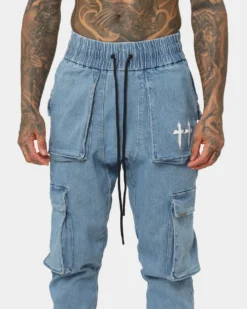 Saint Morta Day Of The Dead Joggers Light Blue 16 Saint Morta Day Of The Dead Joggers Light Blue -Champions Style 03008714 YL200 mens 070