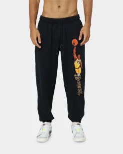 Mitchell & Ness Shaq Sweat Pants Faded Black -Champions Style 03008771 YB554 mens 0030