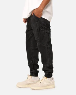Carre Evolution XL Denim Cargo Jogger Wash Black -Champions Style 03008817 YW607 mens 0060