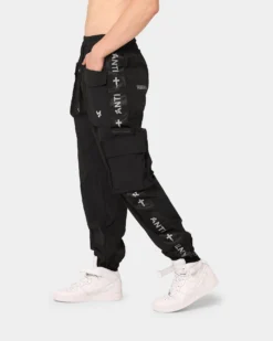 The Anti Order Galactic Utility Joggers Black/Silver -Champions Style 03009204 YB011 mens 0060
