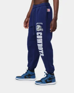 Mitchell & Ness Dallas Cowboys Team Sweatpants Faded Navy -Champions Style 03009315 YF198 mens 0060
