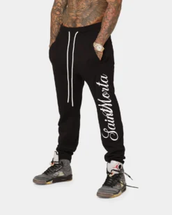 Saint Morta Saviour Sweat Pants Black 13 Saint Morta Saviour Sweat Pants Black -Champions Style 03009416 YB001 mens 0010