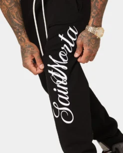Saint Morta Saviour Sweat Pants Black 21 Saint Morta Saviour Sweat Pants Black -Champions Style 03009416 YB001 mens 0090