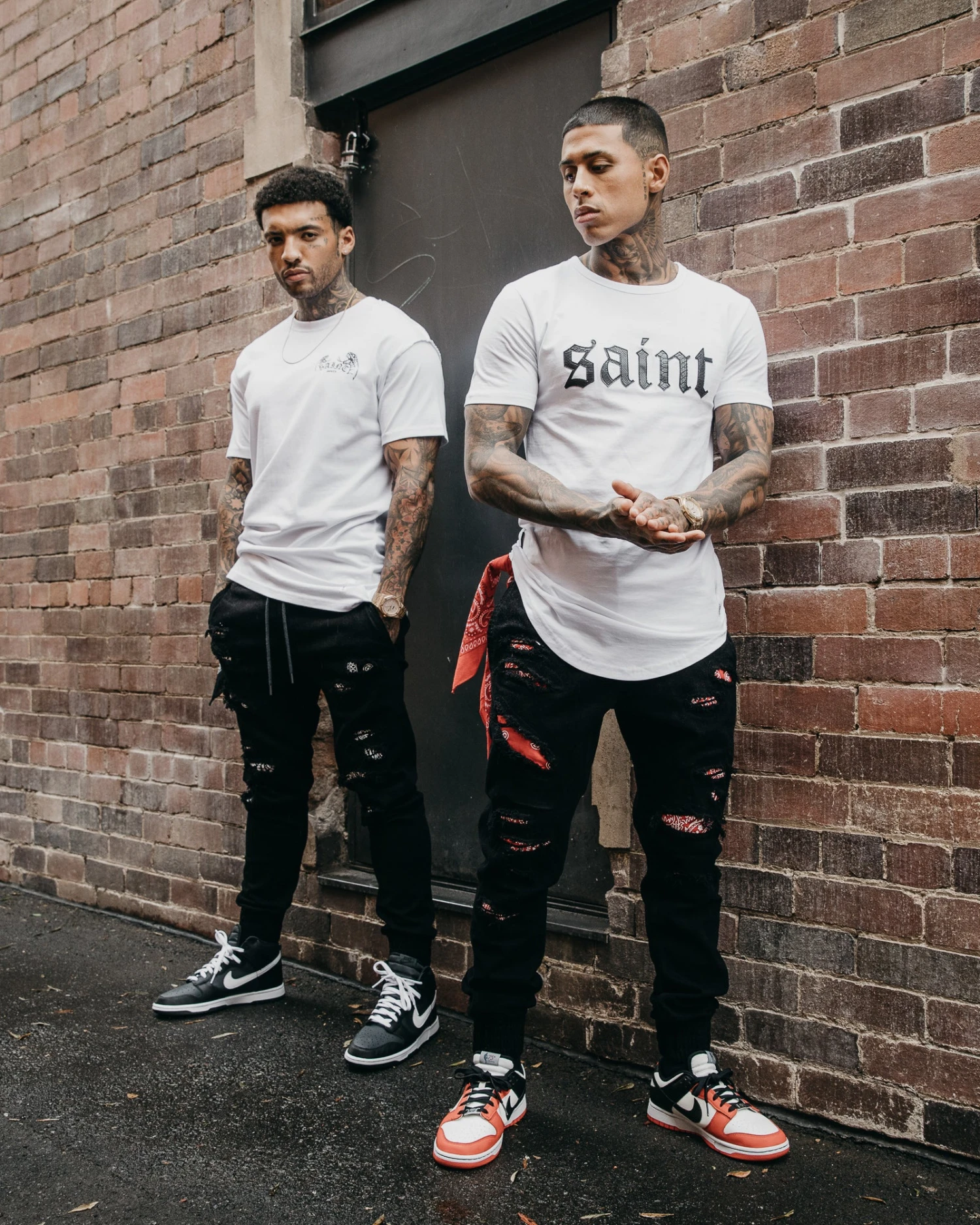 Saint Morta Bandana Summum Joggers Black/Red 3 Saint Morta Bandana Summum Joggers Black/Red - Image 3