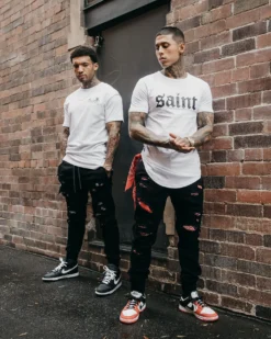 Saint Morta Bandana Summum Joggers Black/White -Champions Style 03009417 YB012 mens 011