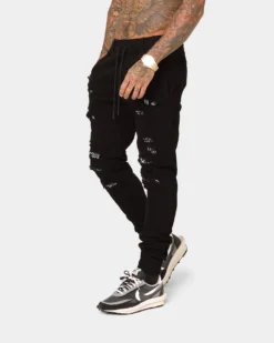 Saint Morta Bandana Summum Joggers Black/White -Champions Style 03009417 YB012 mens 060