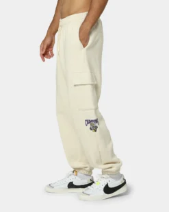 Mitchell & Ness Los Angeles Lakers Cargo Fleece Sweat Pants Khaki -Champions Style 03009487 YK001 mens 0060