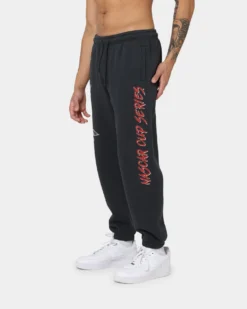 NASCAR Lightning Cup Series Trackpants Washed Black -Champions Style 03009687 YW607 mens 0060