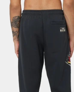 NASCAR Lightning Cup Series Trackpants Washed Black -Champions Style 03009687 YW607 mens 0080