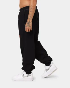 STAYCOOLNYC Puff Paint Sweat Pants Black -Champions Style 03009839 YB001 mens 0060