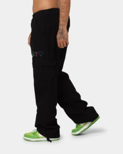GUESS Originals X J Balvin Cargo Pants Jet Black A996 -Champions Style 03009851 YJ024 mens 060