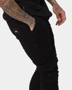 Saint Morta Annex Inset Jogger Black 10 Saint Morta Annex Inset Jogger Black -Champions Style 03009878 YB001 mens 030