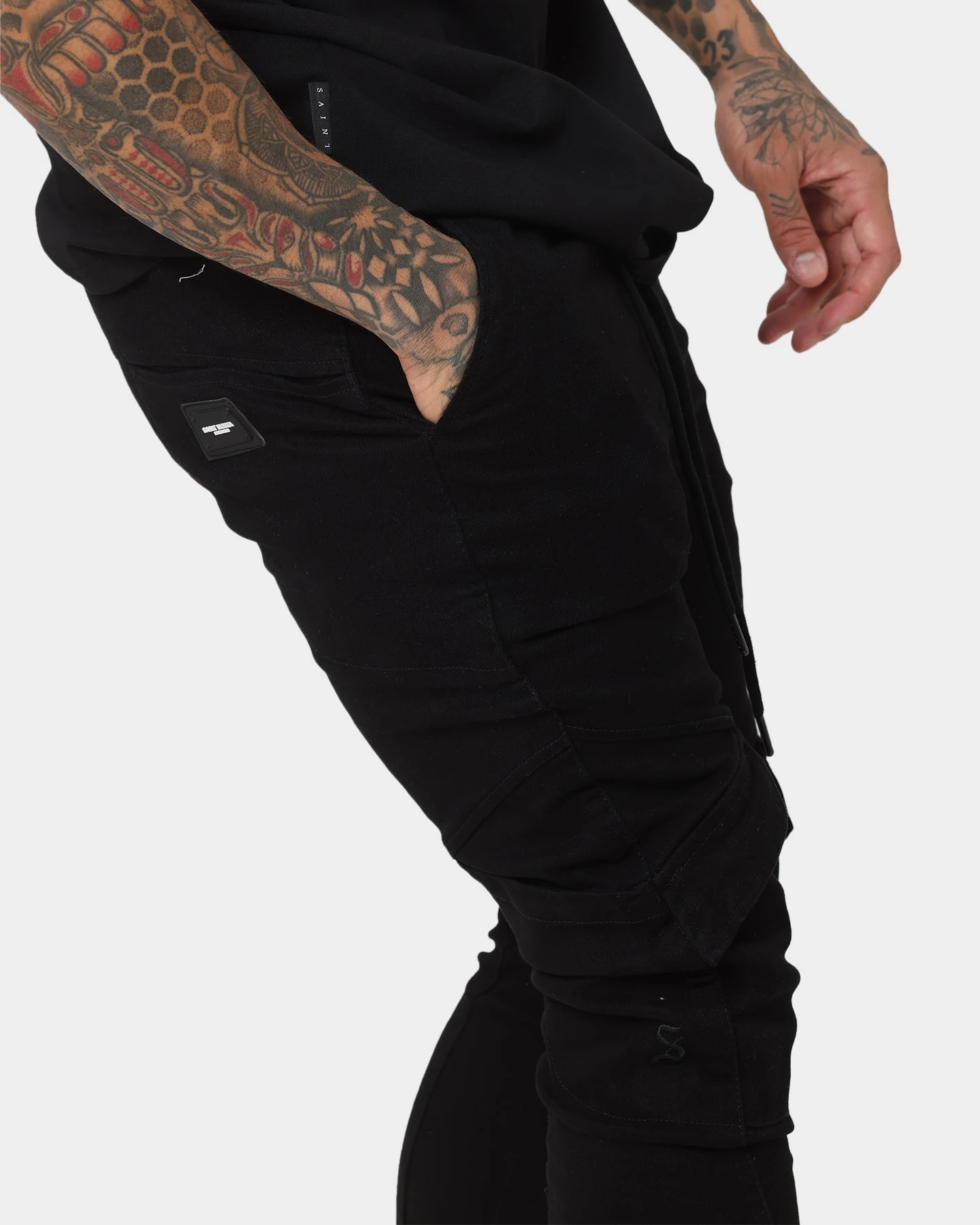 Saint Morta Annex Inset Jogger Black 3 Saint Morta Annex Inset Jogger Black - Image 3