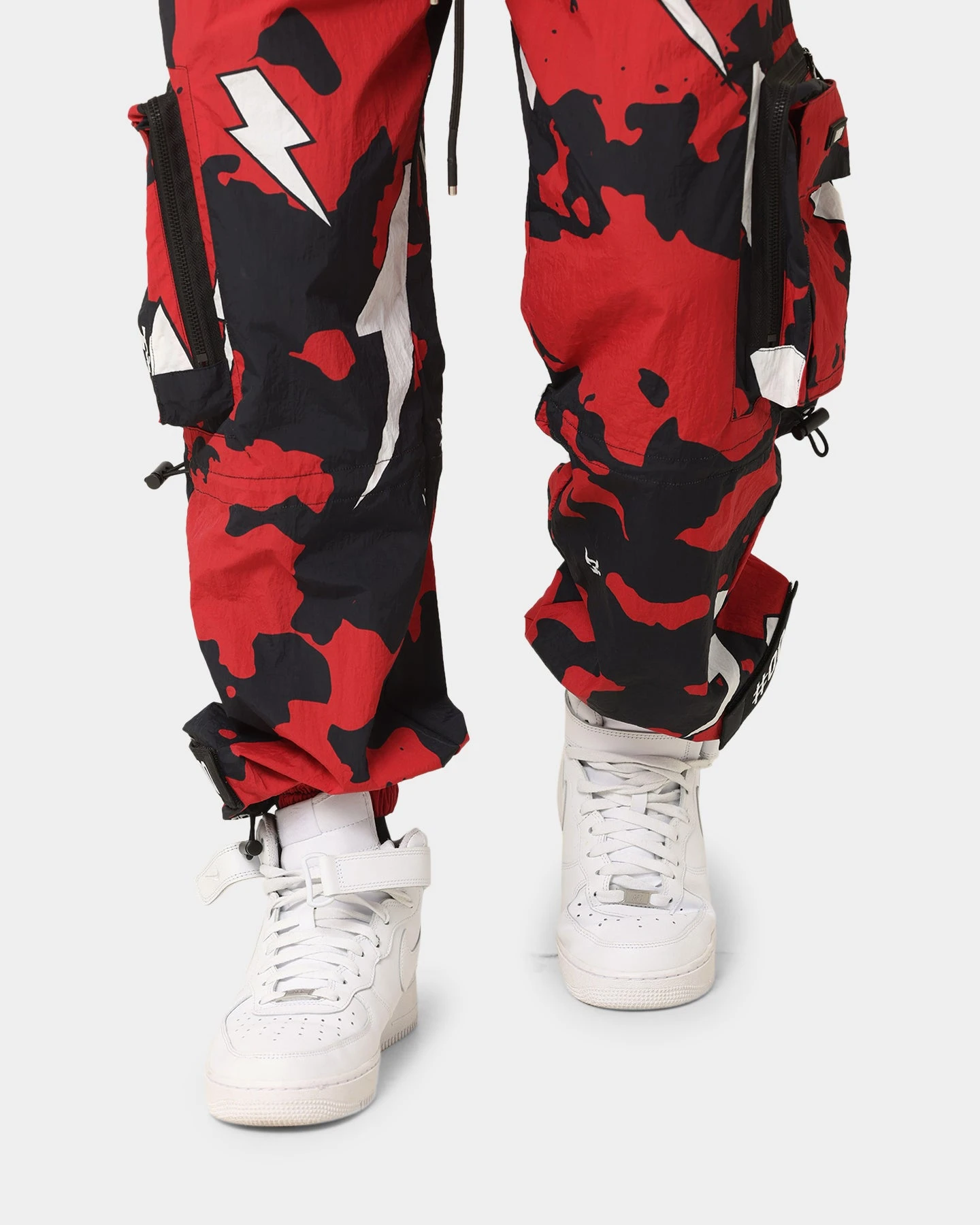 The Anti Order Storm Camo Track Joggers Black/Red/White 10 The Anti Order Storm Camo Track Joggers Black/Red/White - Image 10