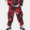 The Anti Order Storm Camo Track Joggers Black/Red/White