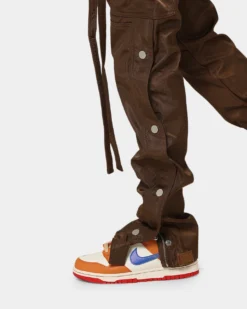 MNML Snap Zipper II Cargo Pants Brown -Champions Style 03009950 YX300 mens 00100