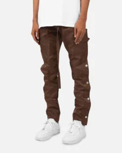 MNML Snap Zipper II Cargo Pants Brown -Champions Style 03009950 YX300 mens 0020