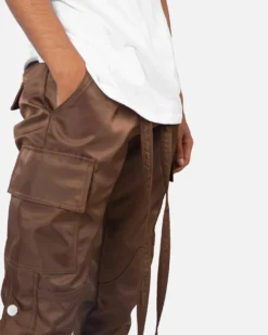 MNML Snap Zipper II Cargo Pants Brown -Champions Style 03009950 YX300 mens 0050