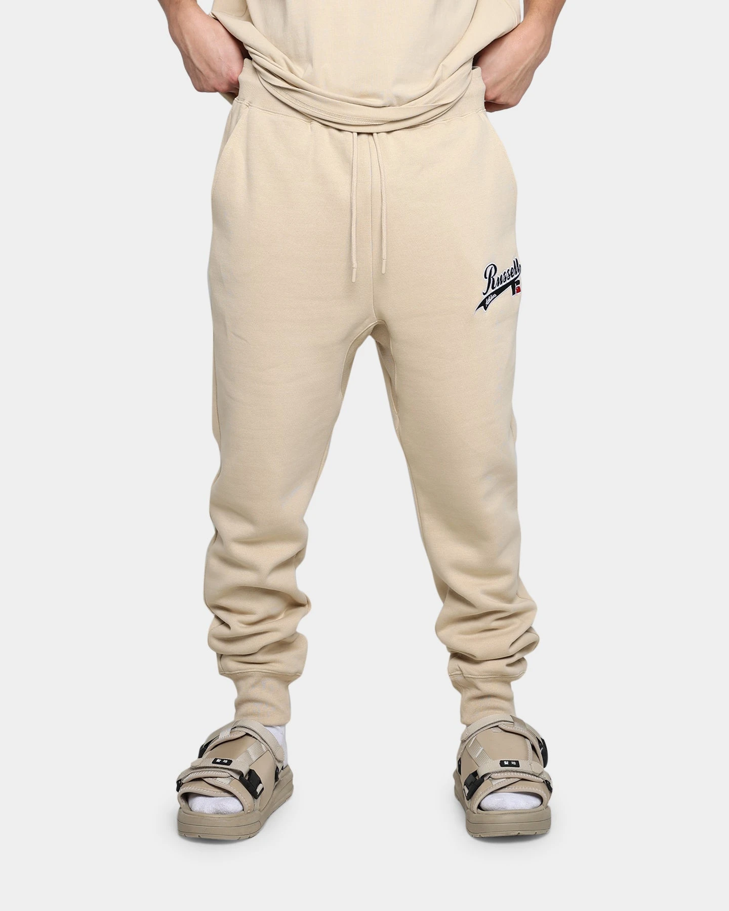 Russell Athletic Jogger Trackpants Stone 1 Russell Athletic Jogger Trackpants Stone