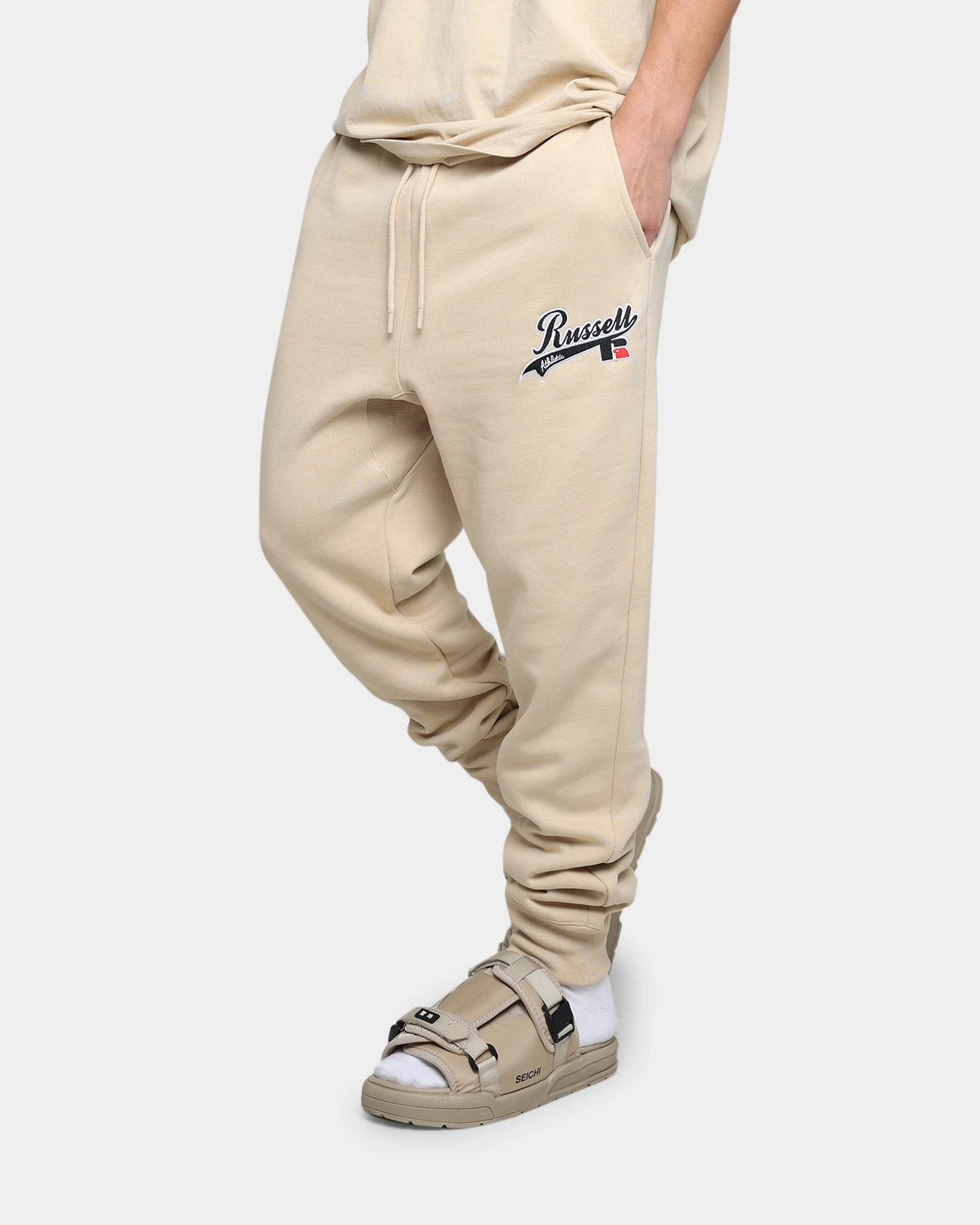 Russell Athletic Jogger Trackpants Stone 4 Russell Athletic Jogger Trackpants Stone - Image 4