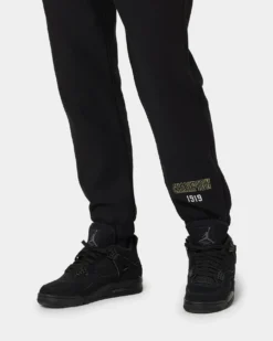 Champion Reverse Weave Collegiate Joggers Black/Gold -Champions Style 03009987 YB003 mens 0090