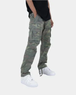 MNML Vintage Cargo Pants Woodland Camo -Champions Style 03010050 YW451 mens 00070
