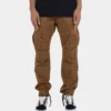 MNML Vintage Twill Cargo Pants Brown