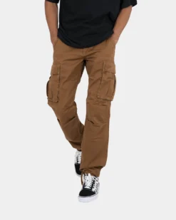 MNML Vintage Twill Cargo Pants Brown -Champions Style 03010052 YX300 mens 00050