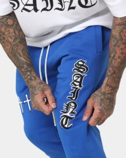 Saint Morta Fallen Sweatpants Royal -Champions Style 03010202 YR400 mens 040