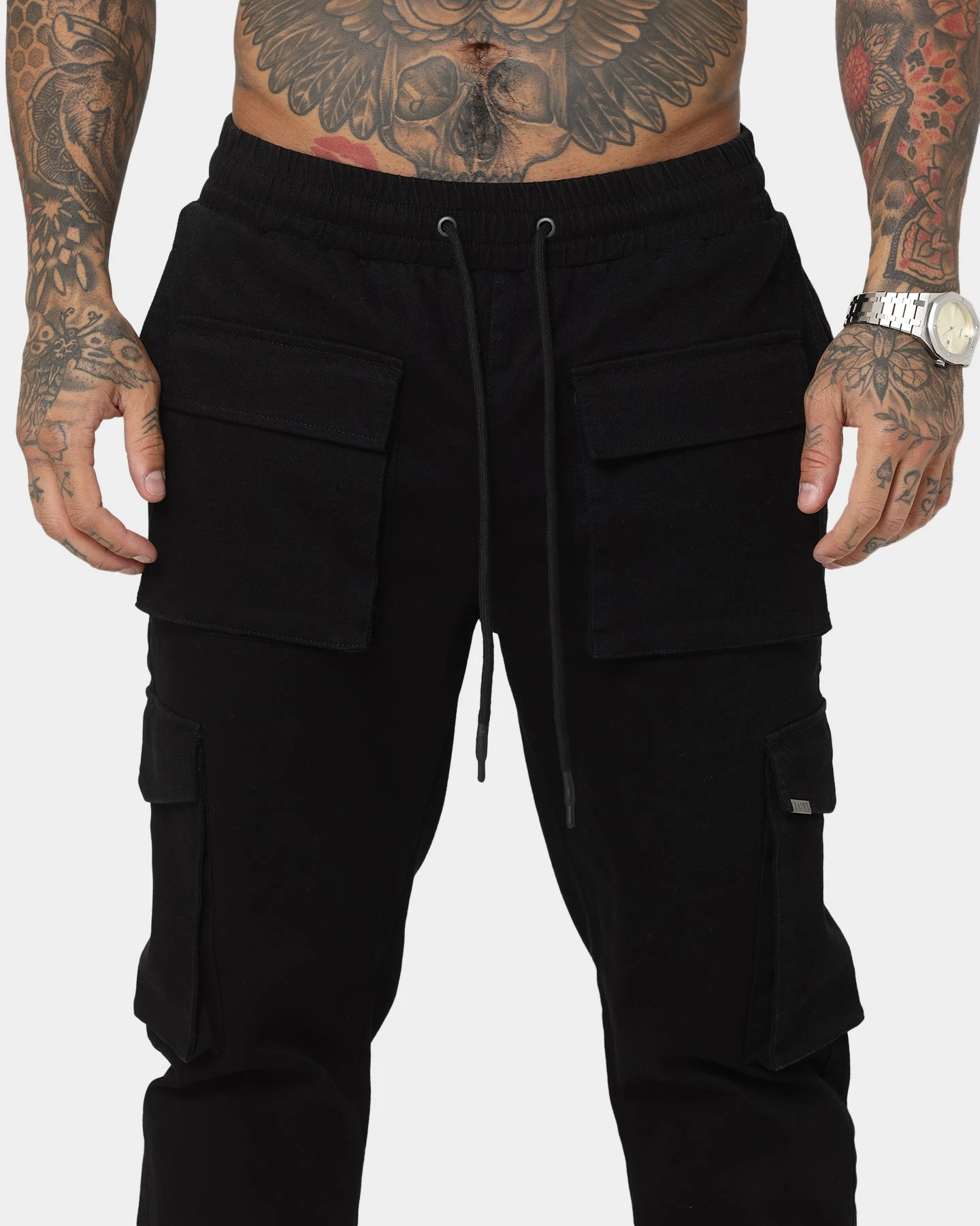 Saint Morta Infantry Cargo Pants Black 7 Saint Morta Infantry Cargo Pants Black - Image 7