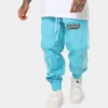 Saint Morta Pro Racing Nylon Trackpants Cyan
